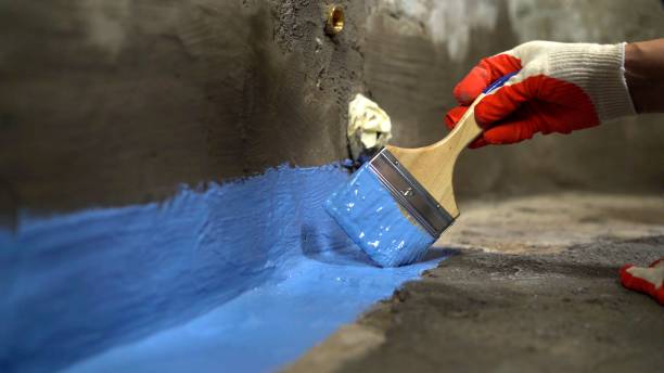 Commercial Waterproofing project at a South Hutchinson, KS business property by SJ Waterproofing Pros